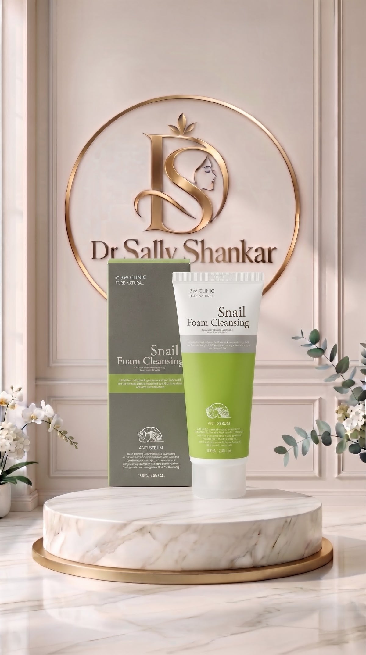 3w Snail facial foam cleanser